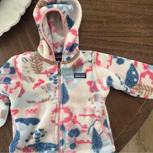 Patagonia Synchilla Baby Fleece in Pink, Blue, and Brown 6-12m